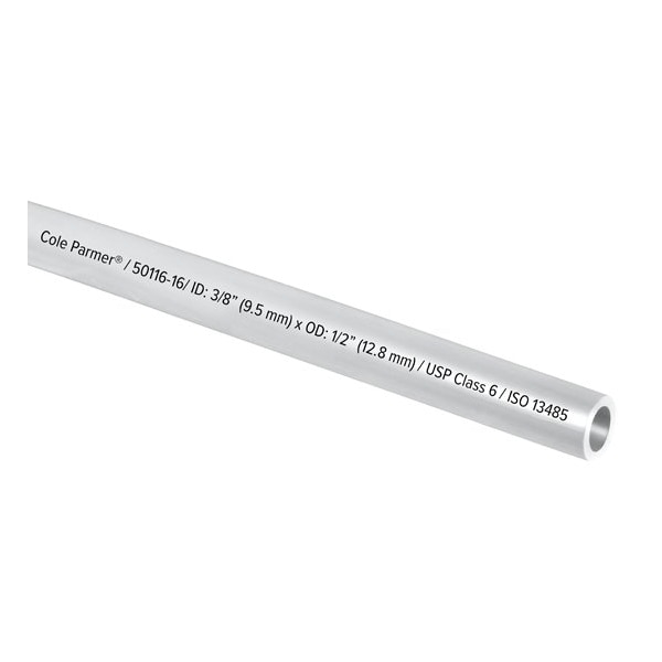 Cole Parmer TPE Tubing, Clear, 3/8in ID x 1/2in OD; 50 Ft CP-FLXC6-8 - main